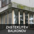 zasteklitev balkonov sm
